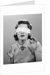 1950s Woman Blindfolded by Anonymous
