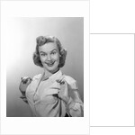 1950s Portrait Of Proud Woman by Anonymous