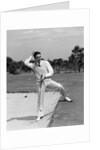 1930s 1940s Man Golfer Sand Trap Scratching His Head by Anonymous