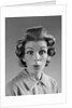 1960s Portrait Woman With Hair In Rollers Eyes Wide With Suprise by Anonymous
