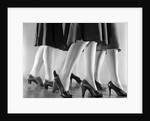 1940s Women Legs Only Walking High Heeled Shoes by Anonymous