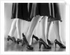 1940s Women Legs Only Walking High Heeled Shoes by Anonymous