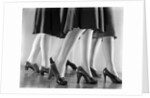 1940s Women Legs Only Walking High Heeled Shoes by Anonymous