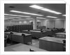 1950s 1960s Office With Desks Black Phones And File Cabinets by Anonymous