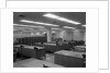 1950s 1960s Office With Desks Black Phones And File Cabinets by Anonymous