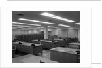 1950s 1960s Office With Desks Black Phones And File Cabinets by Anonymous