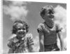 1930s Boy And Girl Bright Summer Day Sky With Clouds by Anonymous