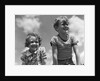 1930s Boy And Girl Bright Summer Day Sky With Clouds by Anonymous