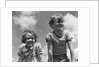 1930s Boy And Girl Bright Summer Day Sky With Clouds by Anonymous