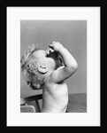 1940s Baby Drinking From Cup by Anonymous