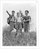 1940s Three Boys Hiking Field by Anonymous