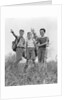 1940s Three Boys Hiking Field by Anonymous