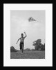 1960s Boy Running Flying Kite by Anonymous