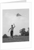 1960s Boy Running Flying Kite by Anonymous