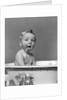 1940s Wet Baby In Bath Covered With Soap Suds Sticking Out Tongue by Anonymous
