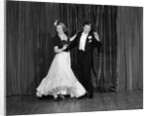 1940s Couple Man And Woman In Formal Wear Ballroom Dancing On Stage by Anonymous