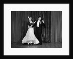 1940s Couple Man And Woman In Formal Wear Ballroom Dancing On Stage by Anonymous