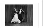 1940s Couple Man And Woman In Formal Wear Ballroom Dancing On Stage by Anonymous