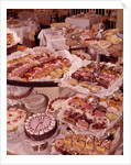 1950s 1960s Dessert Buffet Pastries Petit Fours Pink Sweet Cakes by Anonymous