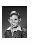 1940s 1950s Boy Portrait Plaid Shirt Wool Jacket School Picture by Corbis