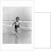 1930s Little Toddler Running In Surf by Anonymous