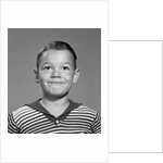 1960s Happy Boy Stripe Shirt by Anonymous