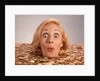 1960s Silly Wacky Expression On Funny Woman Drowning In Luck by Anonymous