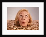1960s Silly Wacky Expression On Funny Woman Drowning In Luck by Anonymous