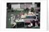 1950s Girls And Boys In Business With A Lemonade And Snack Food Stand On The 4th Of July by Anonymous