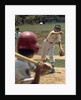 1970s Little League Baseball Game Boy Pitcher Throwing Ball To Batter by Anonymous