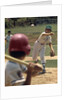 1970s Little League Baseball Game Boy Pitcher Throwing Ball To Batter by Anonymous