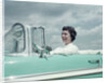 Woman driving 1956 Chevrolet Bel Air Convertible by Anonymous