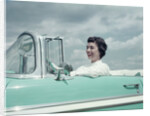 Woman driving 1956 Chevrolet Bel Air Convertible by Anonymous