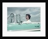 Woman driving 1956 Chevrolet Bel Air Convertible by Anonymous