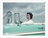 Woman driving 1956 Chevrolet Bel Air Convertible by Anonymous