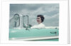 Woman driving 1956 Chevrolet Bel Air Convertible by Anonymous