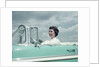 Woman driving 1956 Chevrolet Bel Air Convertible by Anonymous