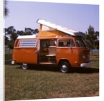 1970s Orange and White Volkswagen Bus Westfalia Motor Home by Anonymous