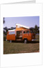 1970s Orange and White Volkswagen Bus Westfalia Motor Home by Anonymous