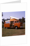 1970s Orange and White Volkswagen Bus Westfalia Motor Home by Anonymous