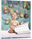 1960s New Year Baby Turning Calendar Page by Anonymous