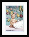 1960s New Year Baby Turning Calendar Page by Anonymous