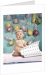 1960s New Year Baby Turning Calendar Page by Anonymous