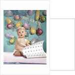 1960s New Year Baby Turning Calendar Page by Anonymous