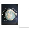 1950s 1960s Model Of Satellites Orbiting The Globe by Anonymous