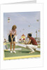 1950s 1960s Young Couple Man Woman Play Miniature Golf Summer Amusement by Anonymous