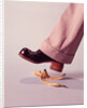 1970s Man About To Slip On Banana Peel by Anonymous