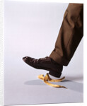 1970s Male Foot About To Step On Banana Peel by Anonymous