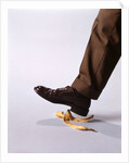 1970s Male Foot About To Step On Banana Peel by Anonymous