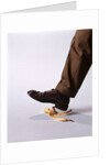 1970s Male Foot About To Step On Banana Peel by Anonymous
